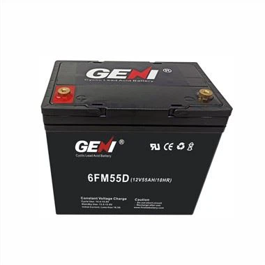 Derin Döngü 12V 55AH Mühürlü Kurşun Asit Akü